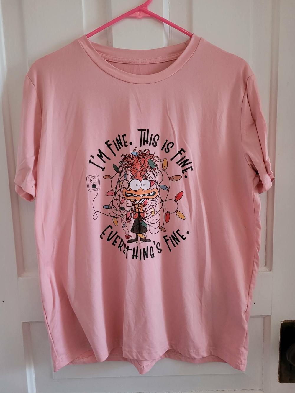 Pink Graphic Tee Disney's inside out.